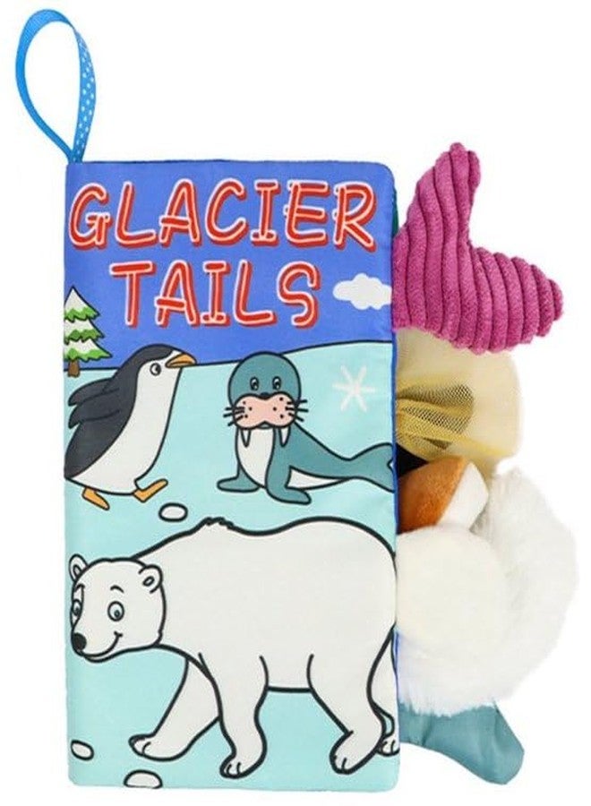 BeFunky Baby Fabric Book, Soft 3D Picture and Crinkle Book for 0-12 Months, Sensory Montessori Learning Toy for Boys and Girls (Glacier), Multicolor - Image 1